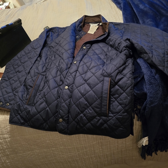 Peter Millar Men's Suffolk Quilted Travel Coat XL - Picture 9 of 11